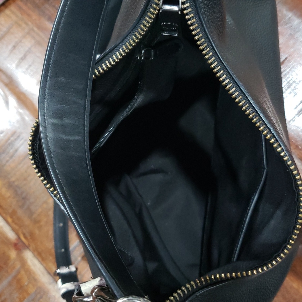 Coach Black Snake Skin Style Bag - Picture 12 of 12